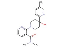 2-[4-hydroxy-4-(5-methylpyridin-2-yl)piperidin-1-yl]-N,N-dimethylnicotinamide