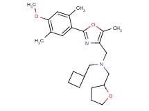 (cyclobutylmethyl){[2-(4-methoxy-2,5-dimethylphenyl)-5-methyl-1,3-oxazol-4-yl]methyl}(tetrahydro-2-furanylmethyl)amine