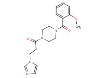1-[3-(1H-imidazol-1-yl)propanoyl]-4-(2-methoxybenzoyl)piperazine