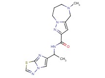 N-(1-imidazo[2,1-b][1,3,4]thiadiazol-6-ylethyl)-5-methyl-5,6,7,8-tetrahydro-4H-pyrazolo[1,5-a][1,4]diazepine-2-carboxamide