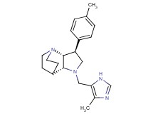 (2R*,3S*,6R*)-5-[(4-methyl-1H-imidazol-5-yl)methyl]-3-(4-methylphenyl)-1,5-diazatricyclo[5.2.2.0~2,6~]undecane