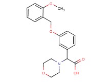 {3-[(2-methoxybenzyl)oxy]phenyl}(morpholin-4-yl)acetic acid