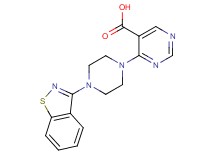 4-[4-(1,2-benzisothiazol-3-yl)piperazin-1-yl]pyrimidine-5-carboxylic acid