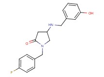 1-(4-fluorobenzyl)-4-[(3-hydroxybenzyl)amino]-2-pyrrolidinone