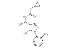 2-cyclopropyl-N-{1-[5-methyl-1-(2-methylphenyl)-1H-pyrazol-4-yl]ethyl}acetamide