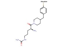 N-{(4S)-4-amino-5-[4-(4-fluorobenzyl)-1-piperidinyl]-5-oxopentyl}urea hydrochloride