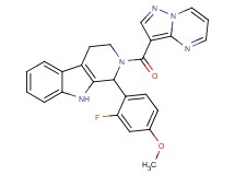 1-(2-fluoro-4-methoxyphenyl)-2-(pyrazolo[1,5-a]pyrimidin-3-ylcarbonyl)-2,3,4,9-tetrahydro-1H-beta-carboline