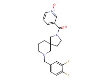 7-(3,4-difluorobenzyl)-2-[(1-oxido-3-pyridinyl)carbonyl]-2,7-diazaspiro[4.5]decane