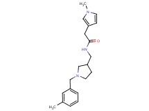N-{[1-(3-methylbenzyl)pyrrolidin-3-yl]methyl}-2-(1-methyl-1H-pyrrol-3-yl)acetamide