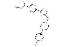 methyl 4-(5-{[4-(5-chloro-2-pyridinyl)-1-piperazinyl]methyl}-1,2,4-oxadiazol-3-yl)benzoate