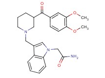 2-(3-{[3-(3,4-dimethoxybenzoyl)-1-piperidinyl]methyl}-1H-indol-1-yl)acetamide