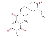 6-[(2-ethyl-3-oxo-2,9-diazaspiro[5.5]undec-9-yl)carbonyl]-1,3-dimethylpyrimidine-2,4(1H,3H)-dione