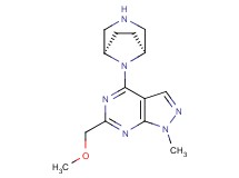 4-[(1R*,5S*)-3,8-diazabicyclo[3.2.1]oct-8-yl]-6-(methoxymethyl)-1-methyl-1H-pyrazolo[3,4-d]pyrimidine