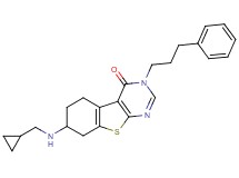 7-[(cyclopropylmethyl)amino]-3-(3-phenylpropyl)-5,6,7,8-tetrahydro[1]benzothieno[2,3-d]pyrimidin-4(3H)-one