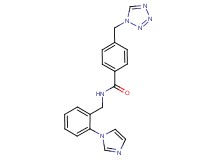 N-[2-(1H-imidazol-1-yl)benzyl]-4-(1H-tetrazol-1-ylmethyl)benzamide