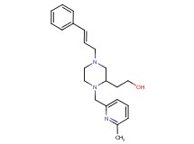 2-{1-[(6-methyl-2-pyridinyl)methyl]-4-[(2E)-3-phenyl-2-propen-1-yl]-2-piperazinyl}ethanol