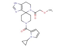 1'-[(1-cyclopropyl-1H-pyrrol-2-yl)carbonyl]-5-(methoxyacetyl)-1,5,6,7-tetrahydrospiro[imidazo[4,5-c]pyridine-4,4'-piperidine]