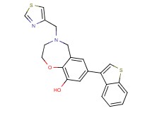 7-(1-benzothien-3-yl)-4-(1,3-thiazol-4-ylmethyl)-2,3,4,5-tetrahydro-1,4-benzoxazepin-9-ol