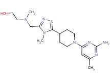 2-[({5-[1-(2-amino-6-methylpyrimidin-4-yl)piperidin-4-yl]-4-methyl-4H-1,2,4-triazol-3-yl}methyl)(methyl)amino]ethanol
