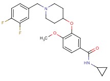 N-cyclopropyl-3-{[1-(3,4-difluorobenzyl)-4-piperidinyl]oxy}-4-methoxybenzamide