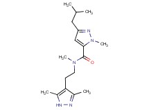 N-[2-(3,5-dimethyl-1H-pyrazol-4-yl)ethyl]-3-isobutyl-N,1-dimethyl-1H-pyrazole-5-carboxamide