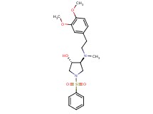 (3S*,4S*)-4-[[2-(3,4-dimethoxyphenyl)ethyl](methyl)amino]-1-(phenylsulfonyl)-3-pyrrolidinol