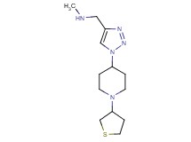 N-methyl-1-{1-[1-(tetrahydro-3-thienyl)-4-piperidinyl]-1H-1,2,3-triazol-4-yl}methanamine