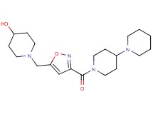 1-{[3-(1,4'-bipiperidin-1'-ylcarbonyl)isoxazol-5-yl]methyl}piperidin-4-ol
