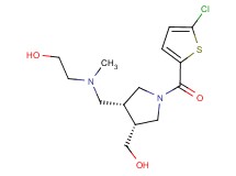 2-[{[(3R*,4R*)-1-[(5-chloro-2-thienyl)carbonyl]-4-(hydroxymethyl)pyrrolidin-3-yl]methyl}(methyl)amino]ethanol