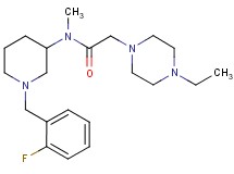 2-(4-ethyl-1-piperazinyl)-N-[1-(2-fluorobenzyl)-3-piperidinyl]-N-methylacetamide