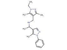 N-[(1-ethyl-3,5-dimethyl-1H-pyrazol-4-yl)methyl]-1-(5-methyl-1-phenyl-1H-pyrazol-4-yl)ethanamine