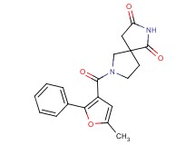 7-(5-methyl-2-phenyl-3-furoyl)-2,7-diazaspiro[4.4]nonane-1,3-dione