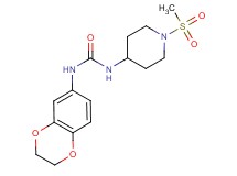 N-(2,3-dihydro-1,4-benzodioxin-6-yl)-N'-[1-(methylsulfonyl)piperidin-4-yl]urea