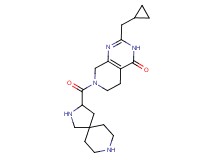 2-(cyclopropylmethyl)-7-(2,8-diazaspiro[4.5]dec-3-ylcarbonyl)-5,6,7,8-tetrahydropyrido[3,4-d]pyrimidin-4(3H)-one dihydrochloride