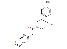 1-(imidazo[2,1-b][1,3]thiazol-6-ylacetyl)-4-(5-methylpyridin-2-yl)piperidin-4-ol