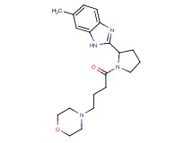 6-methyl-2-{1-[4-(4-morpholinyl)butanoyl]-2-pyrrolidinyl}-1H-benzimidazole