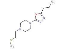 1-[2-(methylthio)ethyl]-4-(5-propyl-1,3,4-oxadiazol-2-yl)piperazine