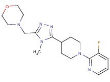 4-({5-[1-(3-fluoropyridin-2-yl)piperidin-4-yl]-4-methyl-4H-1,2,4-triazol-3-yl}methyl)morpholine