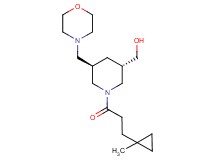 [(3S*,5R*)-1-[3-(1-methylcyclopropyl)propanoyl]-5-(4-morpholinylmethyl)-3-piperidinyl]methanol