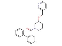 3-({[1-(2-biphenylylcarbonyl)-3-piperidinyl]oxy}methyl)pyridine