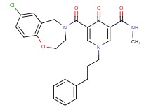 5-[(7-chloro-2,3-dihydro-1,4-benzoxazepin-4(5H)-yl)carbonyl]-N-methyl-4-oxo-1-(3-phenylpropyl)-1,4-dihydro-3-pyridinecarboxamide