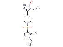 4-ethyl-5-{1-[(1-ethyl-5-methyl-1H-pyrazol-4-yl)sulfonyl]piperidin-4-yl}-2,4-dihydro-3H-1,2,4-triazol-3-one