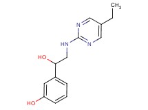3-{2-[(5-ethylpyrimidin-2-yl)amino]-1-hydroxyethyl}phenol