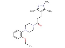 1-(2-ethoxyphenyl)-4-[3-(1,3,5-trimethyl-1H-pyrazol-4-yl)propanoyl]piperazine