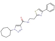 1-cycloheptyl-N-[2-(4-phenyl-1,3-thiazol-2-yl)ethyl]-1H-1,2,3-triazole-4-carboxamide
