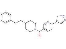 5-{[4-(2-phenylethyl)piperidin-1-yl]carbonyl}-2-(1H-pyrazol-4-yl)pyridine