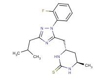 (4S*,6R*)-4-{[1-(2-fluorophenyl)-3-isobutyl-1H-1,2,4-triazol-5-yl]methyl}-6-methyltetrahydropyrimidine-2(1H)-thione