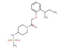 N-{1-[2-(2-sec-butylphenoxy)acetyl]piperidin-4-yl}methanesulfonamide