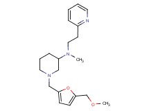 1-{[5-(methoxymethyl)-2-furyl]methyl}-N-methyl-N-[2-(2-pyridinyl)ethyl]-3-piperidinamine