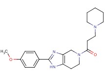 2-(4-methoxyphenyl)-5-(3-piperidin-1-ylpropanoyl)-4,5,6,7-tetrahydro-1H-imidazo[4,5-c]pyridine